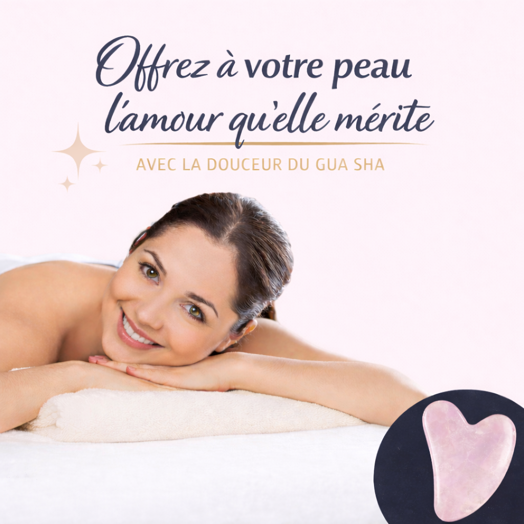 Gua Sha Quartz Rose - Votre Rituel Beauté